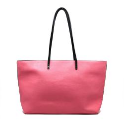 Fendi Black/Pink Leather Medium Monster Roll Tote Fendi