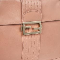 مملوكة مسبقًا Fendi Beige Maxi Borsa Vitello Baguette Shoulder Bag