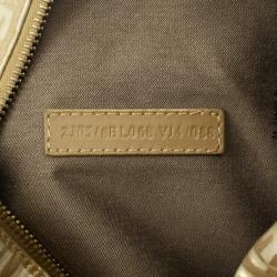 Pre Owned Fendi 'Forever' Gold Zucca Boston Bag