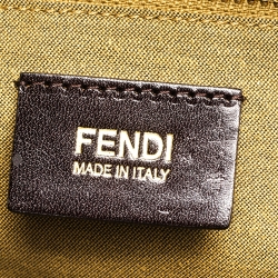 Pre Owned Fendi Tobacco Zucca Canvas and Leather Borsa Chef Tote
