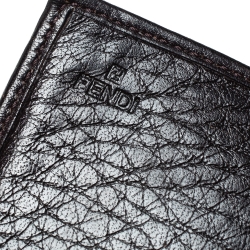 Pre Owned Fendi Tobacco Zucca Canvas Continental Flap Wallet