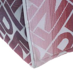 Pre Owned حقيبة فندي فوريفر بوسطن أحمر وأبيض