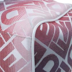 Pre Owned حقيبة فندي فوريفر بوسطن أحمر وأبيض