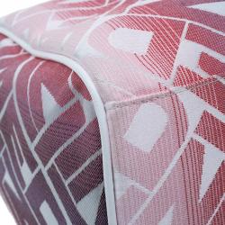 Pre Owned حقيبة فندي فوريفر بوسطن أحمر وأبيض