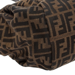 Pre Owned Fendi Tobacco Zucca Canvas Chef Tote