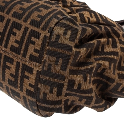 Pre Owned Fendi Tobacco Zucca Canvas Chef Tote