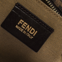 Pre Owned Fendi Tobacco Zucca Canvas Crossbody Bag