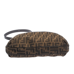 Pre Owned Fendi Tobacco Zucca Canvas Crossbody Bag
