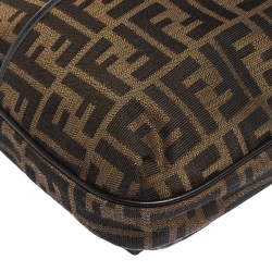 Pre Owned Fendi Tobacco Zucca Canvas Crossbody Bag