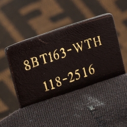 Pre Owned Fendi Tobacco Zucca Canvas Mia Shoulder Bag