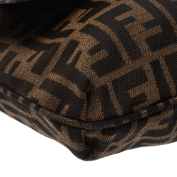 Pre Owned Fendi Tobacco Zucca Canvas Mia Shoulder Bag