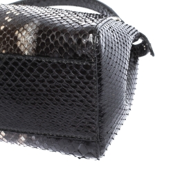 Pre Owned Fendi Multicolor Python Mini Peekaboo Bag