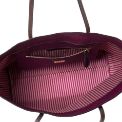 Pre Owned Fendi Tobacco Zucca Coated Canvas and Leather Roll Tote