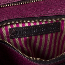 Pre Owned Fendi Tobacco Zucca Coated Canvas and Leather Roll Tote