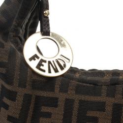 Pre Owned Fendi Zucca Chef Chain Link Hobo