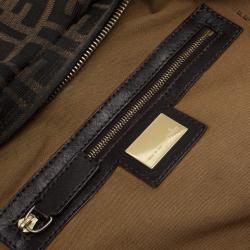 Pre Owned Fendi Zucca Chef Chain Link Hobo