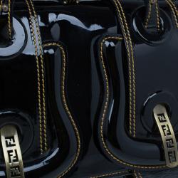 مملوكة مسبقًا Fendi Black Patent Leather B Bag