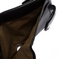 Pre Owned Fendi Tobacco Zucca Canvas and Leather Compact Wallet