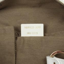 Pre Owned Fendi Cream Zucca Chef Hobo