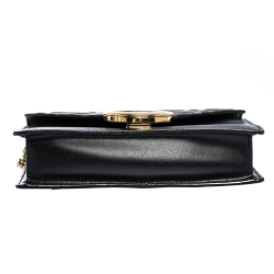 Fendi Black/Brown Zucca Embossed Logo Leather Liberty Belt Bag