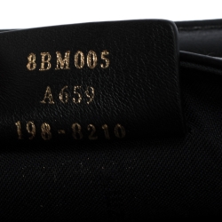 Fendi Black/Brown Zucca Embossed Logo Leather Liberty Belt Bag