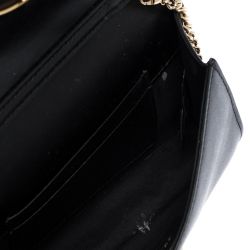 Fendi Black/Brown Zucca Embossed Logo Leather Liberty Belt Bag