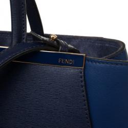 مملوكة مسبقًا Fendi Navy Leather 2Jours Tote