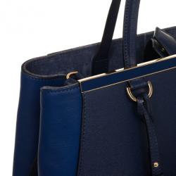 مملوكة مسبقًا Fendi Navy Leather 2Jours Tote