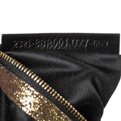 Fendi Gold/Black Printed Canvas Mama Baguette Bag