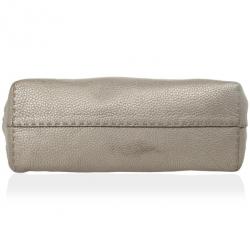 Pre Owned Fendi Grey Leather Selleria Tote