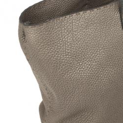 Pre Owned Fendi Grey Leather Selleria Tote