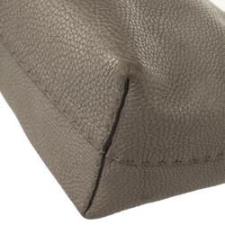 Pre Owned Fendi Grey Leather Selleria Tote