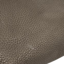 Pre Owned Fendi Grey Leather Selleria Tote