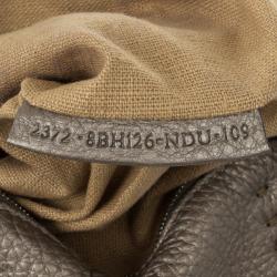 Pre Owned Fendi Grey Leather Selleria Tote