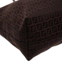 Pre Owned Fendi Brown Zucca Shopper Tote