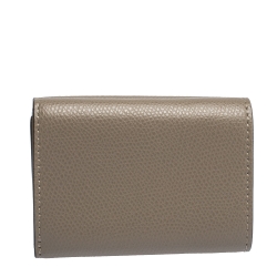 Pre Owned Fendi Beige Leather F is Fendi  Small Wallet