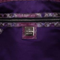 Pre Owned Fendi Multicolor Python Twins Tote