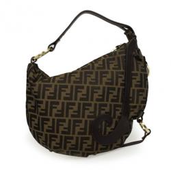 مملوكة مسبقًا Fendi Tobacco Zucca Borsa Biga Media Hobo Bag