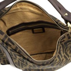مملوكة مسبقًا Fendi Tobacco Zucca Borsa Biga Media Hobo Bag