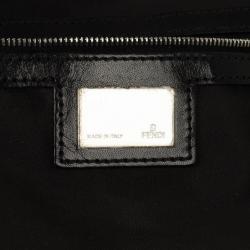 Pre Owned Fendi Metallic Leather Biga B Hobo