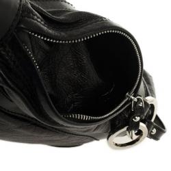 Pre Owned Fendi Metallic Leather Biga B Hobo