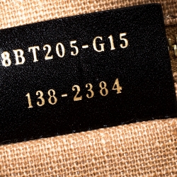 مملوكة مسبقًا Fendi Tobacco Pequin Stripe Canvas Large Claudia Shoulder Bag