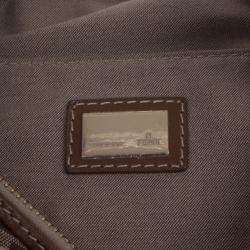 مملوكة مسبقًا Fendi Brown Zucchino Small Hobo Bag