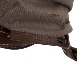 مملوكة مسبقًا Fendi Brown Zucchino Small Hobo Bag