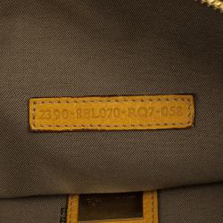Pre Owned Fendi Yellow And Zucca Canvas Roll Shopper Tote