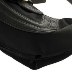 مملوكة مسبقًا Fendi Black Satin Spy Hobo