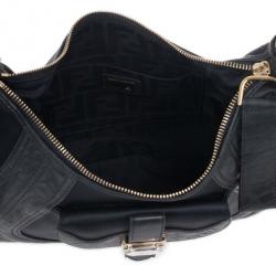 مملوكة مسبقًا Fendi Black Satin Spy Hobo