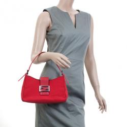 Fendi Red Mini Baguette Bag