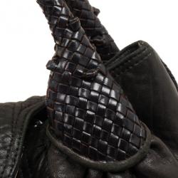 Pre Owned Fendi Black Nappa Leather Spy Bag