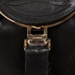 Pre Owned Fendi Black Nappa Leather Spy Bag